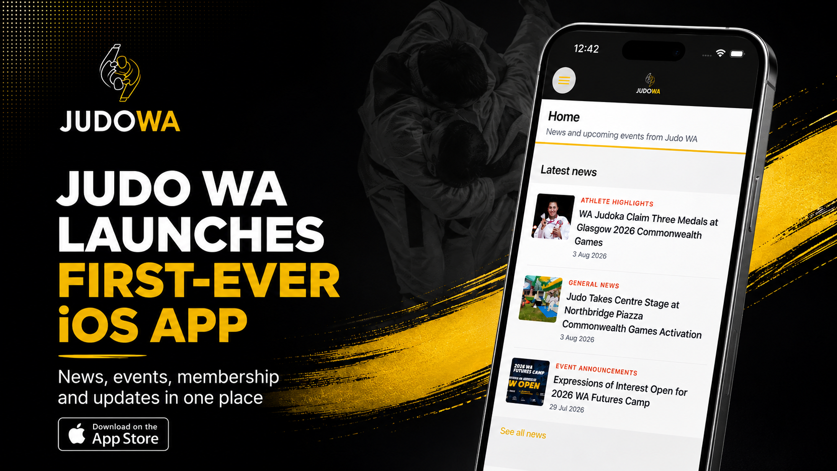 Judo WA Launches iOS App
