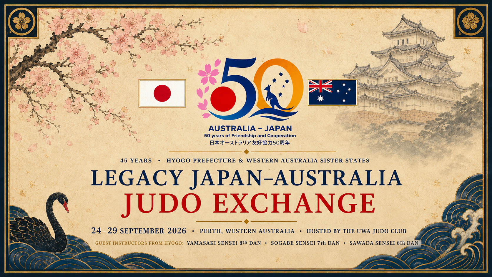 Legacy Japan–Australia Judo Exchange to Celebrate 50 Years of Friendship in Perth