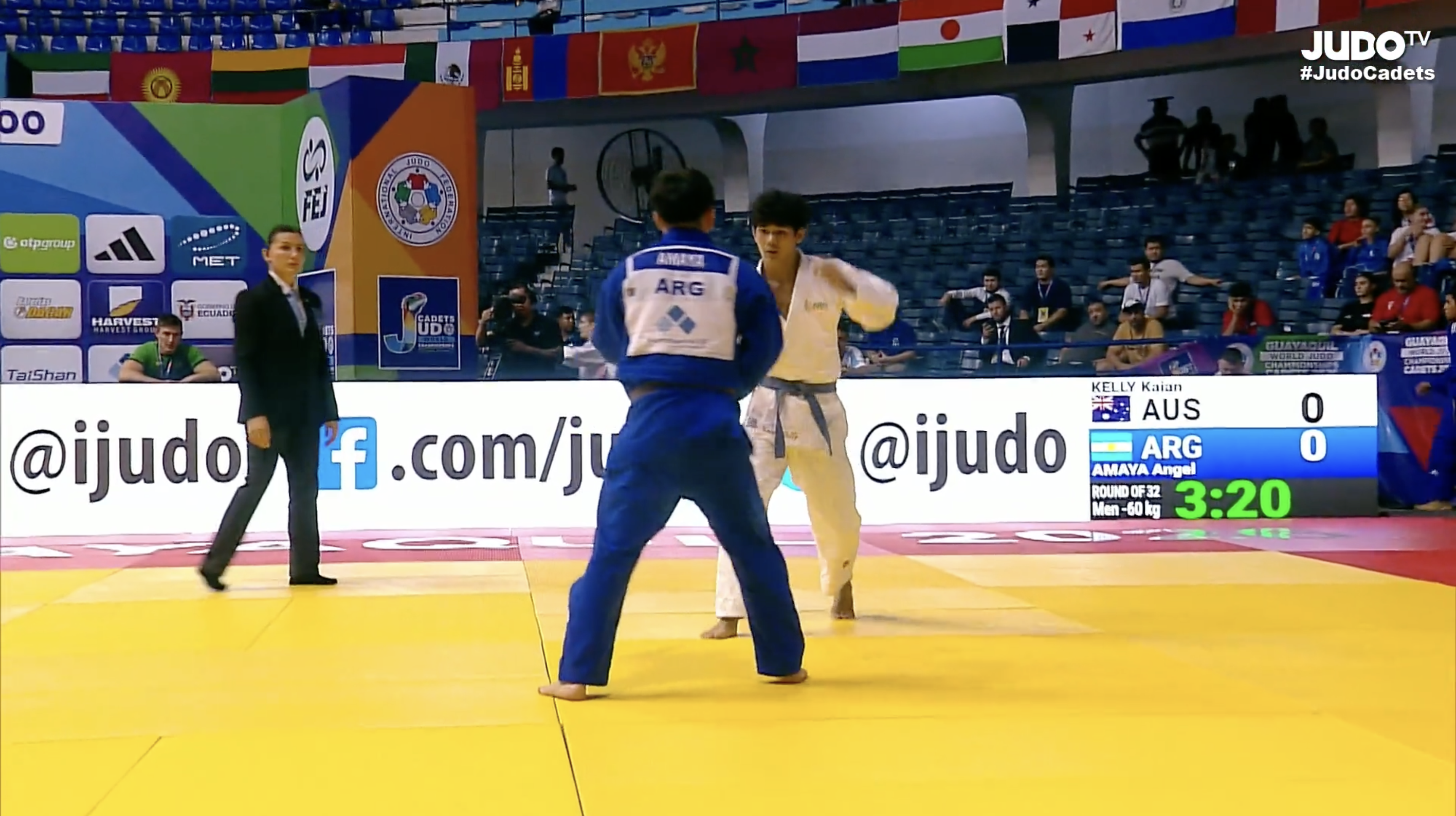 Kaian Kelly reaches final 16 at Cadet World Championships